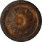 Ekena Millwork Richmond Ceiling Medallion (Fits Canopies up to 2 5/8"), Hand-Painted Rust, 18"OD x 1 3/8"P CM18RIRUS - alternate 1